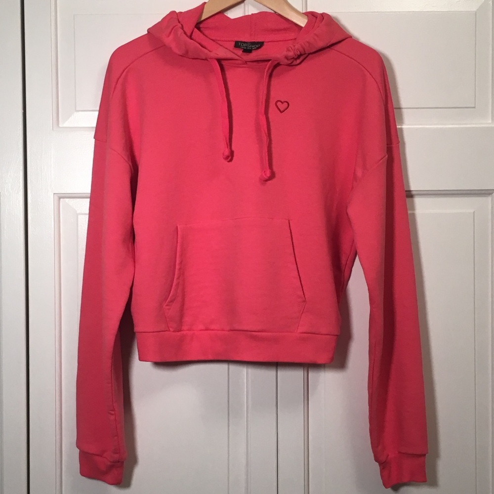 LAST CHANCE-Moving Sale! Topshop NWOT Heart Hoodie